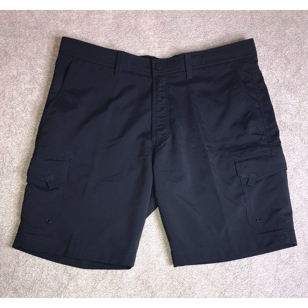 Solaris Outdoor Mens Navy Blue Zip Shorts Side Pocket Size 38